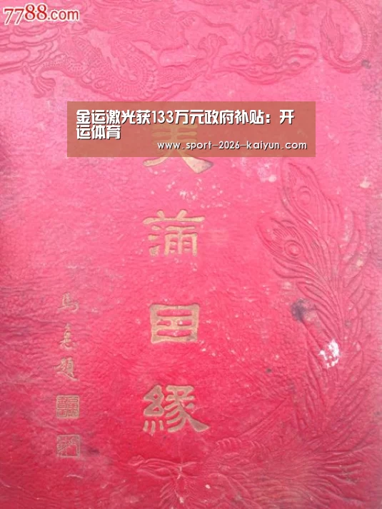 金运激光获133万元政府补贴:开运体育(图3) 开云体育